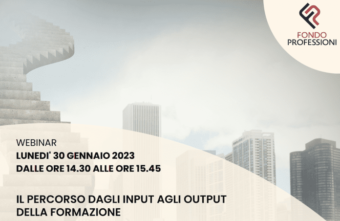 Webinar Fondoprofessioni 30 gennaio 2023