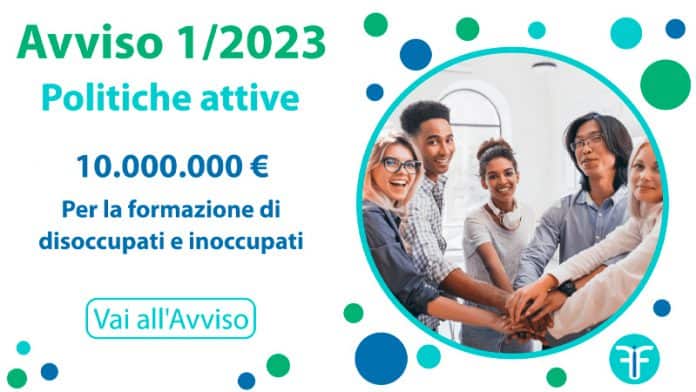 Avviso 1/2023 di Fondimpresa per le politiche attive