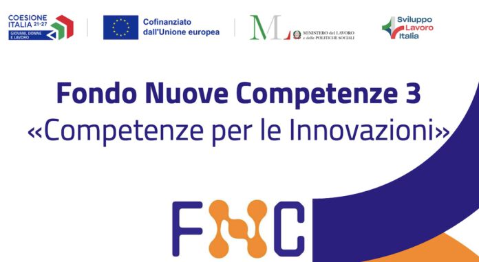 Presentazione del fondo nuove competenze 3, il 5 dicembre in conferenza stampa