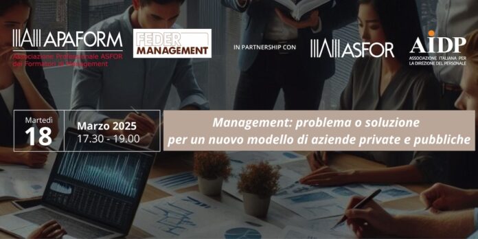 sfide del management pubblico e privato: seminario apaform - aidp